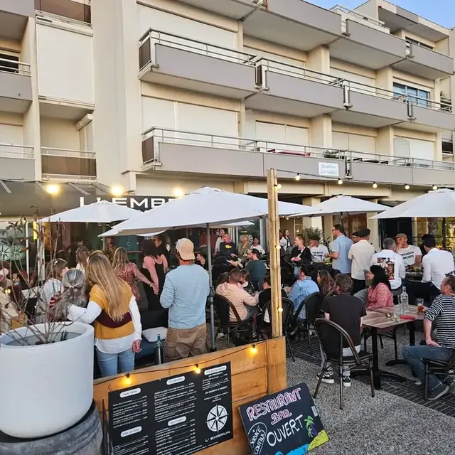 Notre terrasse un soir de concert